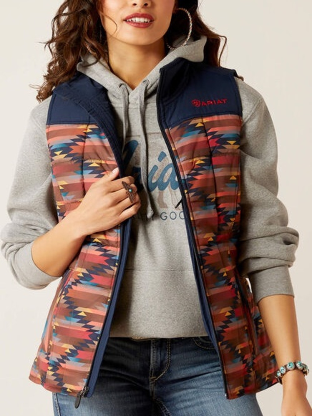 NWOT! ARIAT Real Crius Vest, MIRAGE PRINT, SMALL